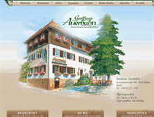 Tablet Screenshot of gasthaus-auerhahn.de